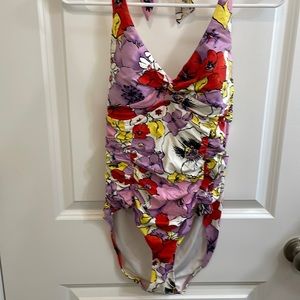 Land’s End one-piece floral swimsuit